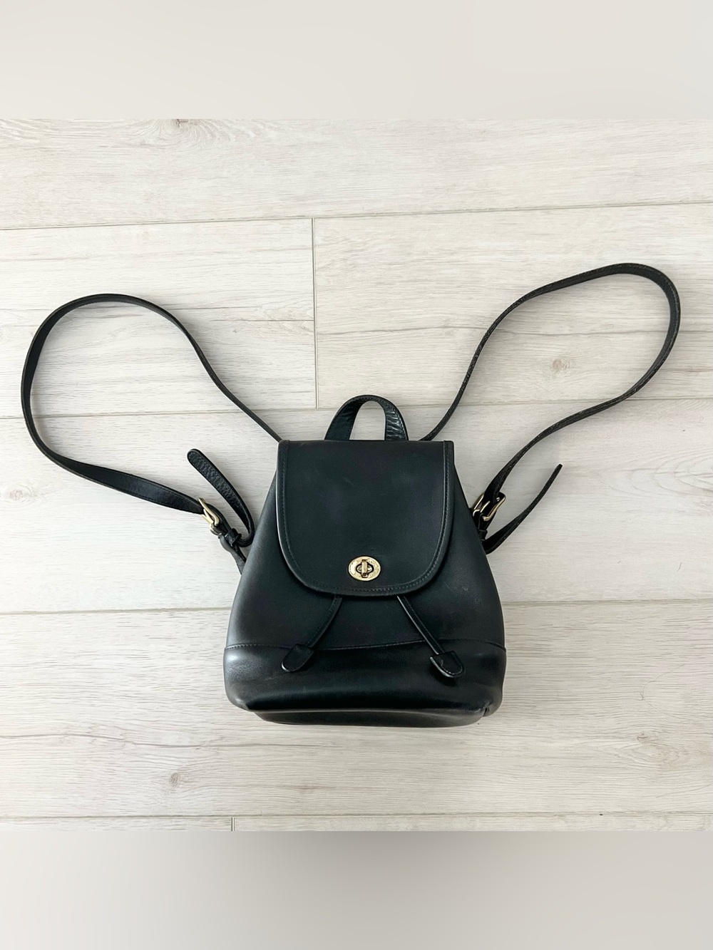 Vintage Coach Leather Backpack
